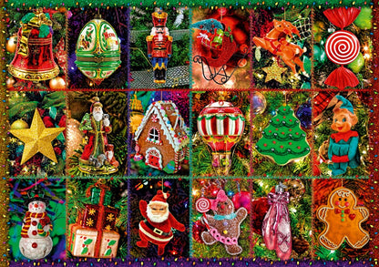 Bluebird Puzzle - Festive Ornaments - 1000 Piece Jigsaw Puzzle