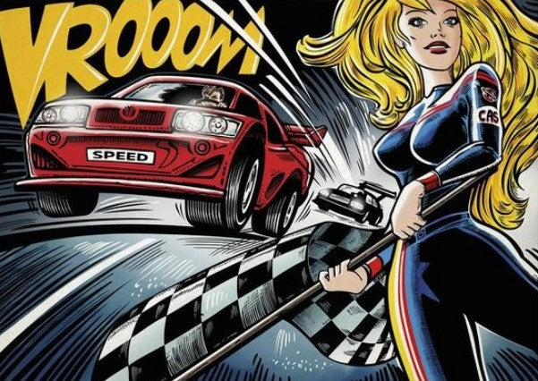 Race by Pop Art – 1000 Piece Jigsaw Puzzle (Dino)