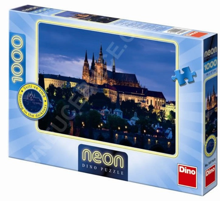 Dino - Neon Puzzle - Prague - 1000 Piece Jigsaw Puzzle
