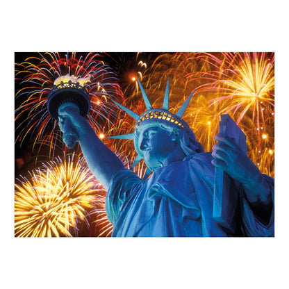 Dino - Neon Puzzle - Statue of Liberty - 1000 Piece Jigsaw Puzzle