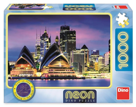 Dino - Neon Puzzle - Sydney Opera - 1000 Piece Jigsaw Puzzle