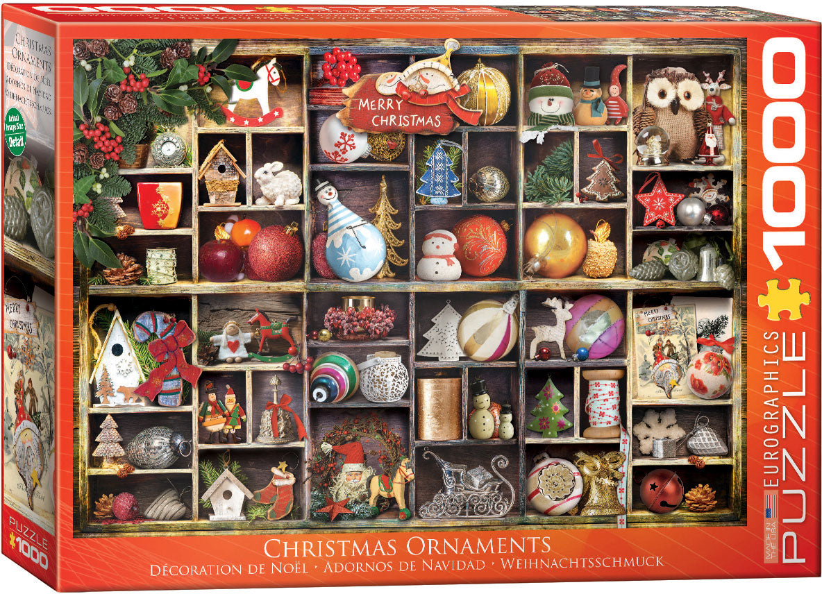 Eurographics - Christmas Ornaments - 1000 Piece Jigsaw Puzzle