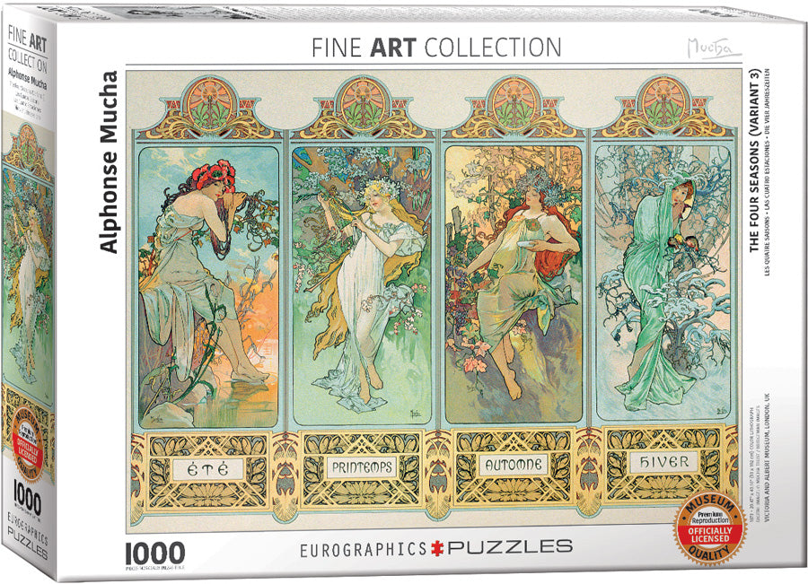 Eurographics - Mucha Alfons: Four Seasons - 1000 Piece Jigsaw Puzzle