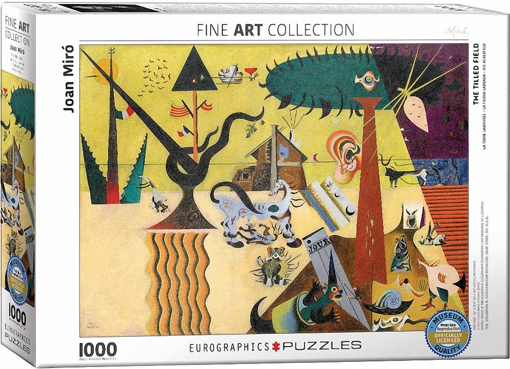 The Tilled Field by Joan Miro – 1000 Piece Jigsaw Puzzle (Eurographics)