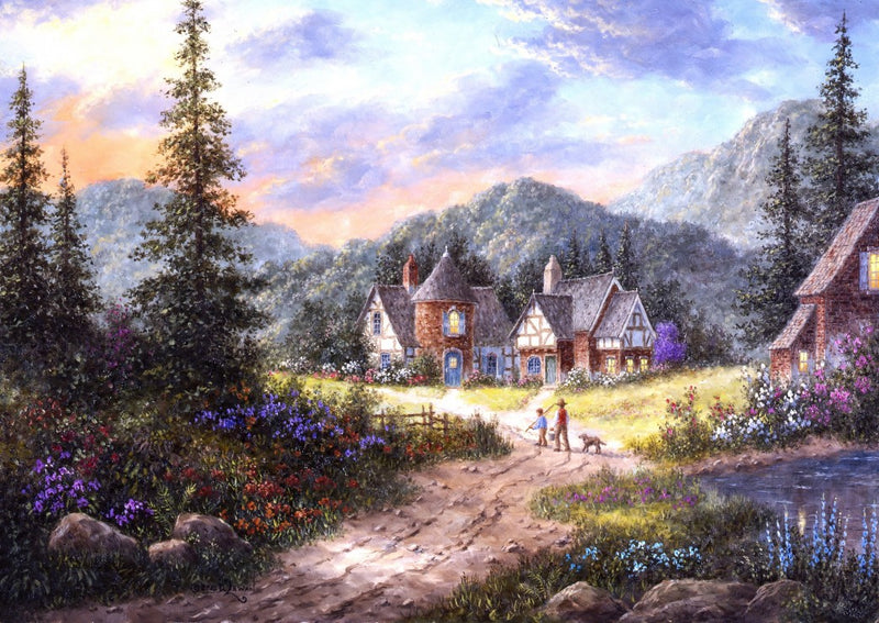 Hills Of Bavaria by Dennis Lewan – 1000 Piece Jigsaw Puzzle (Grafika)