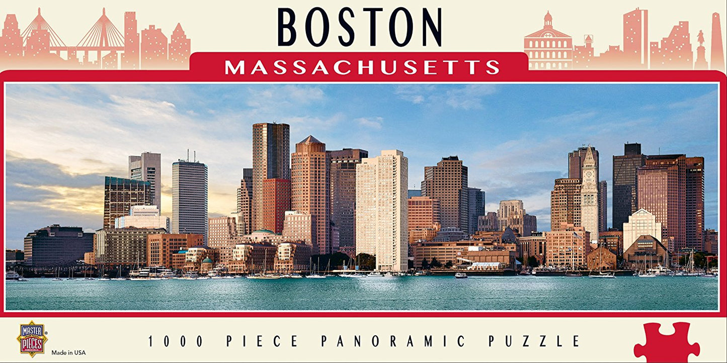 Master Pieces - Boston, Massachusetts - 1000 Piece Jigsaw Puzzle