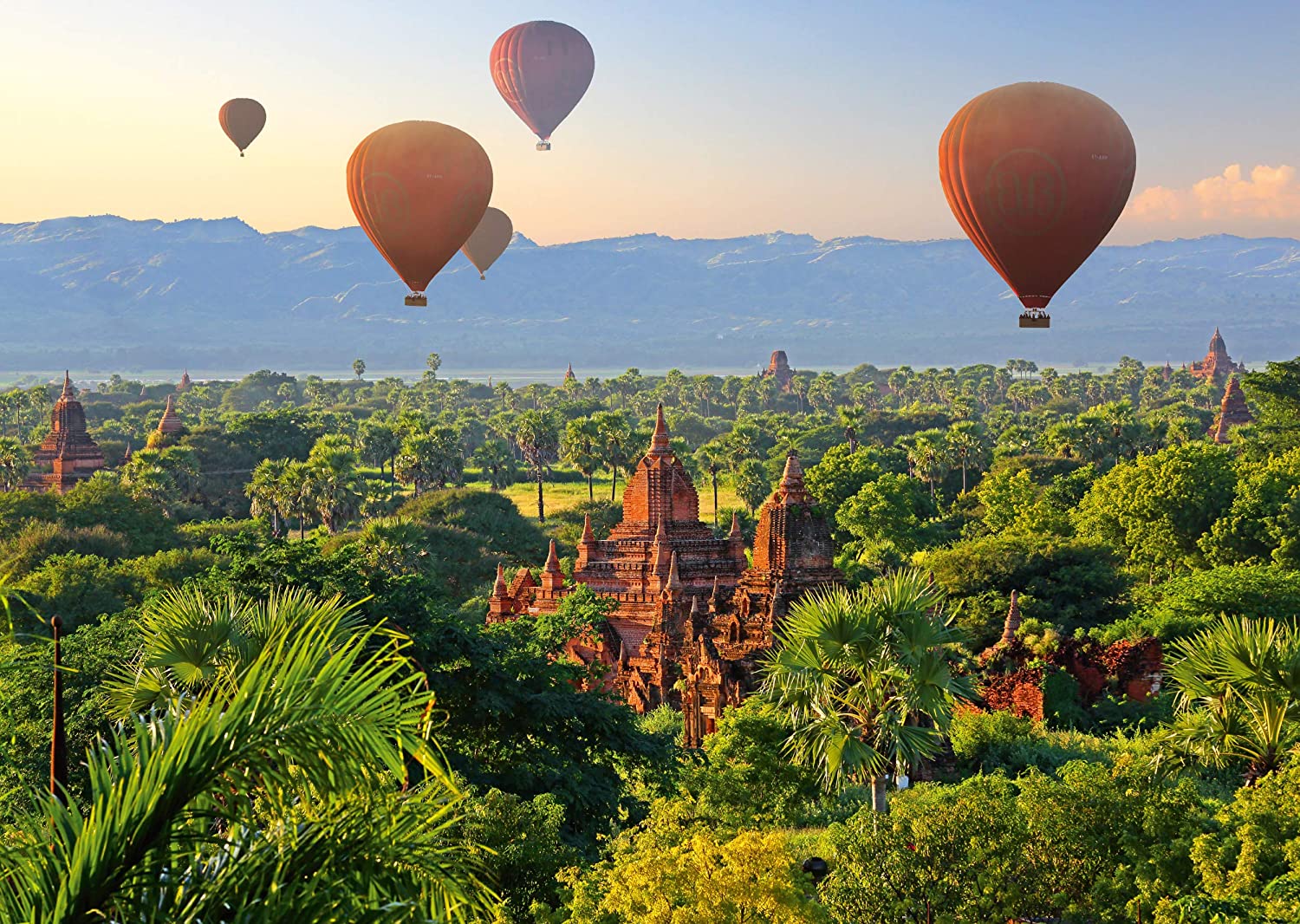 Hot Air Balloons Mandalay Myanmar – 1000 Piece Jigsaw Puzzle (Schmidt)