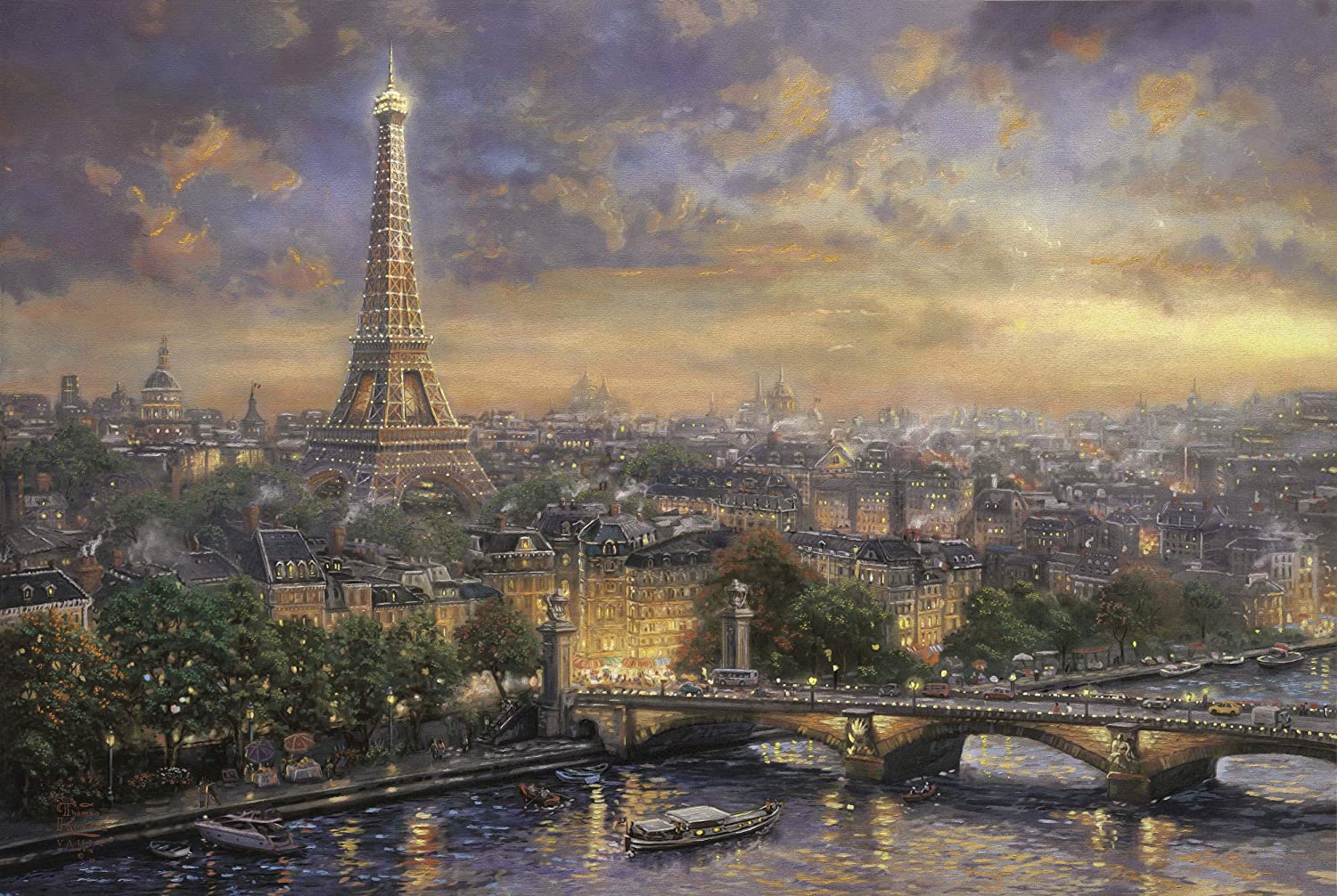 City of Love by Thomas Kinkade – 1000 Piece Jigsaw Puzzle (Schmidt)