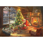 Santa Claus is here! by Thomas Kinkade – 1000 Piece Jigsaw Puzzle (Schmidt)