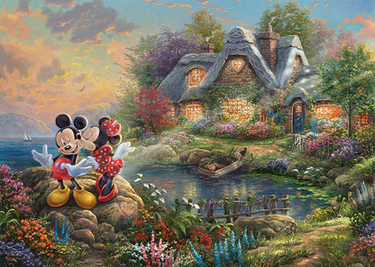 Schmidt - Thomas Kinkade, Disney-Sweethearts Mickey & Minnie - 1000 Piece Jigsaw Puzzle