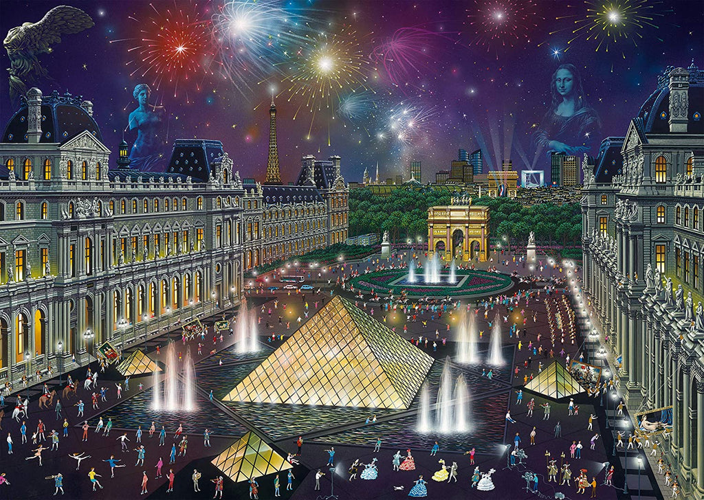 Fireworks at the Louvre by Alexander Chen – 1000 Piece Jigsaw Puzzle (Schmidt)
