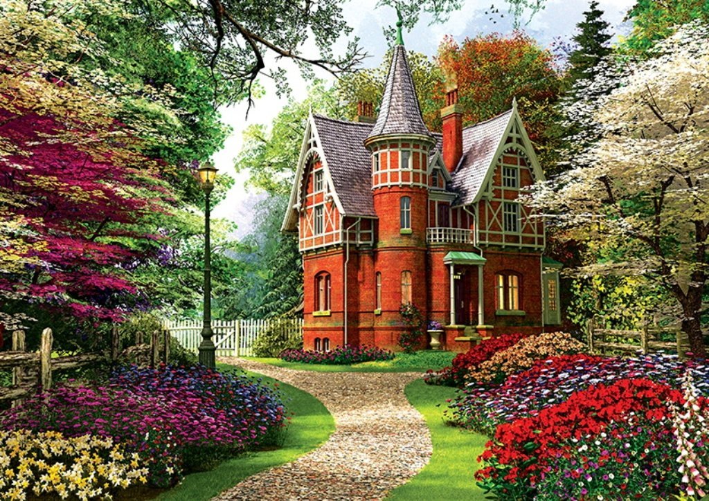 Victorian House by Dominic Davison – 1000 Piece Jigsaw Puzzle (Trefl)