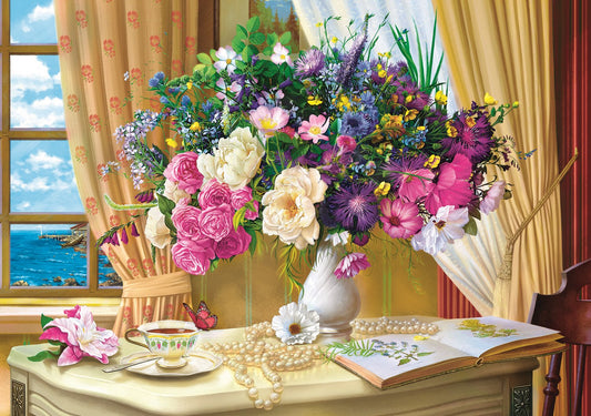 Trefl - Flowers in the Morning - 1000 Piece Jigsaw Puzzle