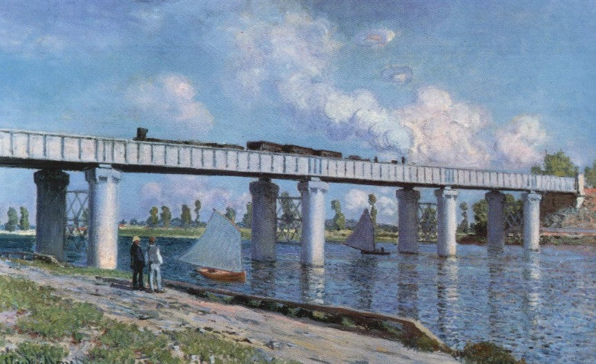 The Railroad Bridge at Argenteuil by Claude Monet – 1000 Piece Jigsaw Puzzle (Impronte Edizioni)