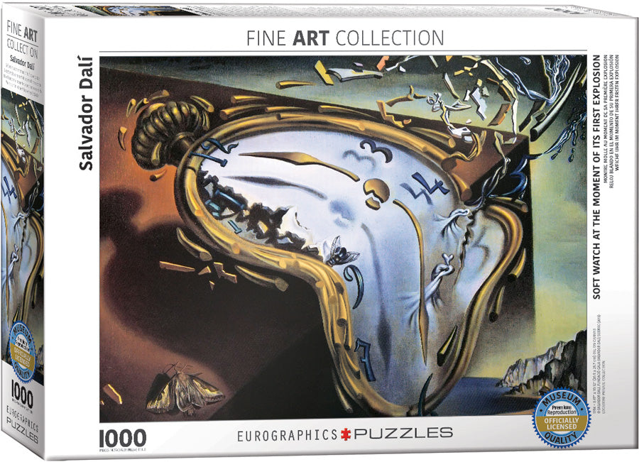 Eurographics - Soft Watch At Moment of First Explosion by Salvador Dalí - 1000 piece Jigsaw Puzzle
