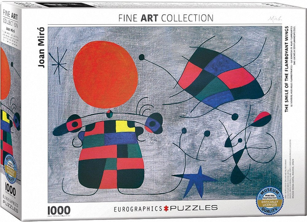 Eurographics - The Smile of the Flamboyant Wings by Joan Miró - 1000 Piece Jigsaw Puzzle