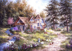 Glacier Ridge Manor by Dennis Lewan – 1000 Piece Jigsaw Puzzle (Grafika)