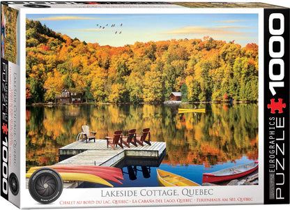 Eurographics - Lakeside Cottage Quebec - 1000 Piece Jigsaw Puzzle