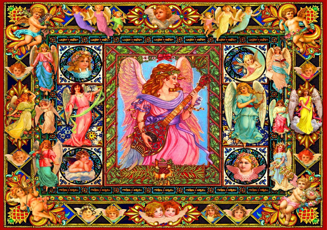 Bluebird Puzzle 70027 Antique Angels 1500 Piece Jigsaw Puzzle