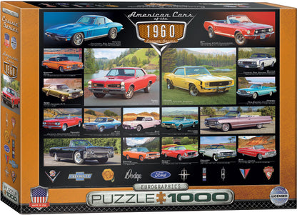 Eurographics - American Cars of the 1960s - 1000 Piece Jigsaw Puzzle