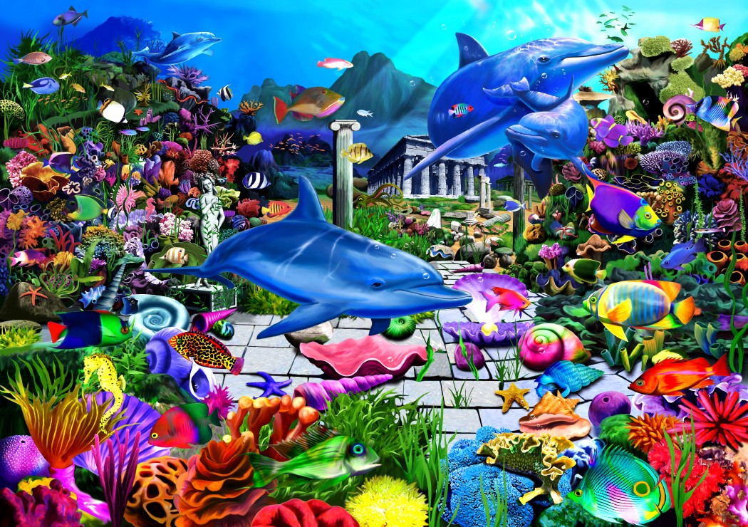 Bluebird Puzzle 70145 Lost Undersea World Jigsaw Puzzle