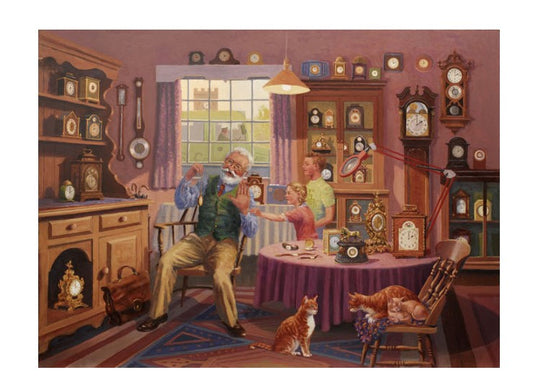 The House of Puzzles Grandfather Time - 1000 Piece Jigsaw Puzzle