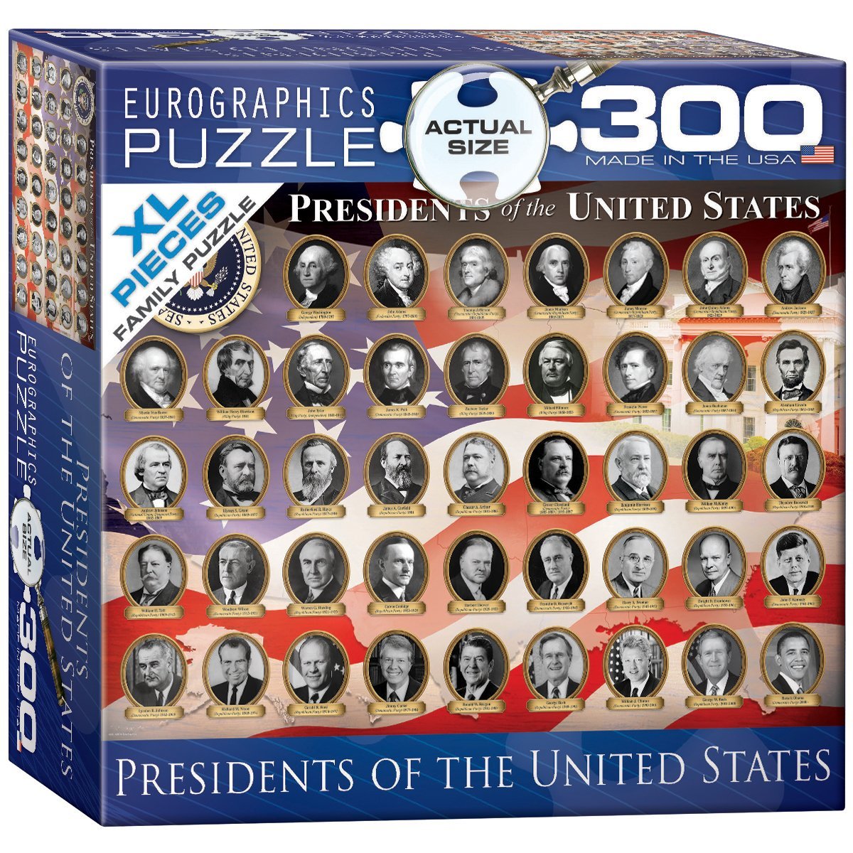 Eurographics 8300-1432 XXL Pieces - Presidents of the United States 300 Piece Jigsaw Puzzle