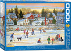 Evening Skating – 1000 Piece Jigsaw Puzzle (Eurographics)
