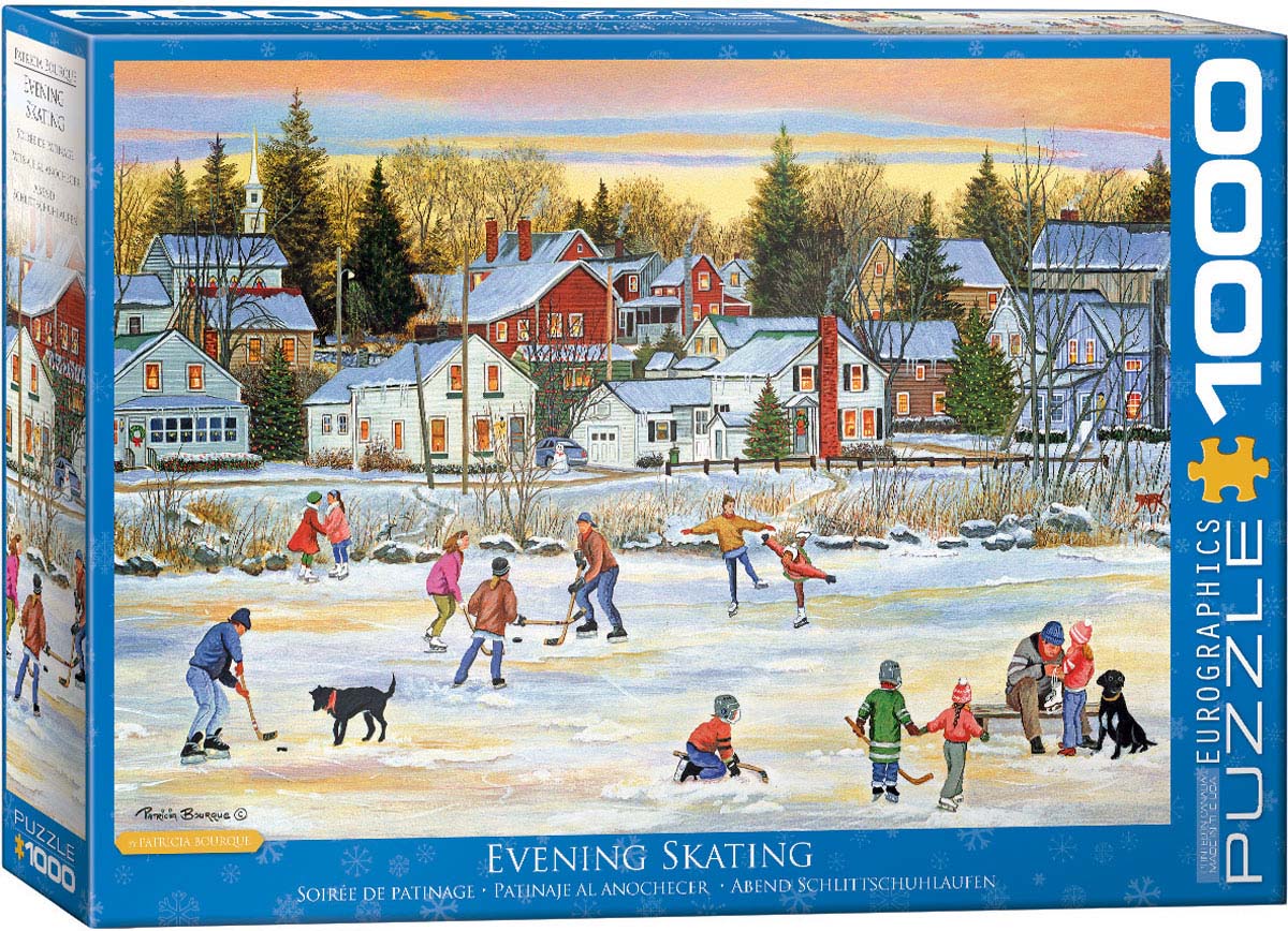 Evening Skating – 1000 Piece Jigsaw Puzzle (Eurographics)