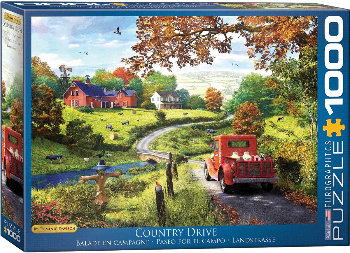 Eurographics - The Country Drive by Dominic Davison - 1000 Piece Jigsaw Puzzle