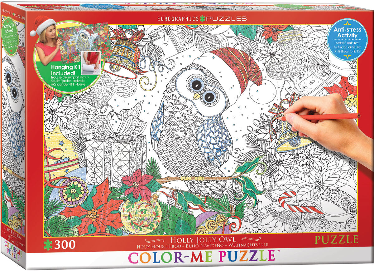 Holly Jolly Owl – 6033 Piece Jigsaw Puzzle (Eurographics)