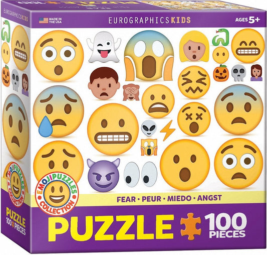 Eurographics 6100-0869 Emojipuzzle - Fear 100 Piece Jigsaw Puzzle