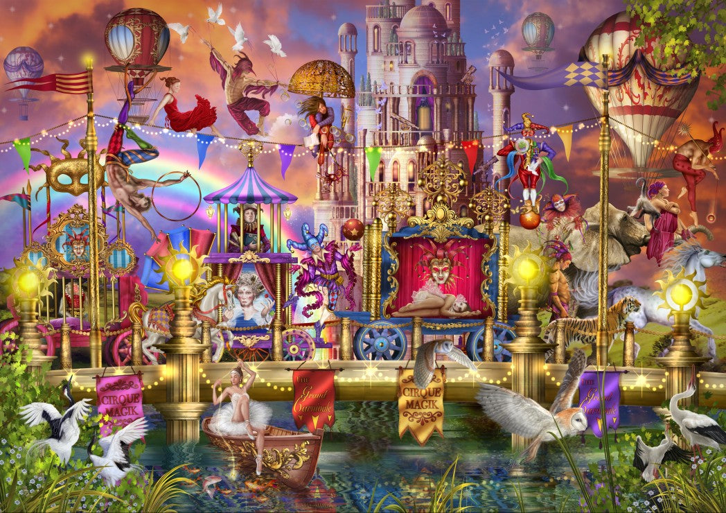 Magic Circus Parade – 1500 Piece Jigsaw Puzzle (Bluebird Puzzle)