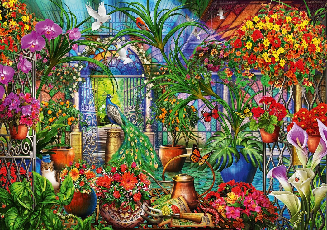 Bluebird Puzzle - Tropical Green House - 1000 Piece Puzzle