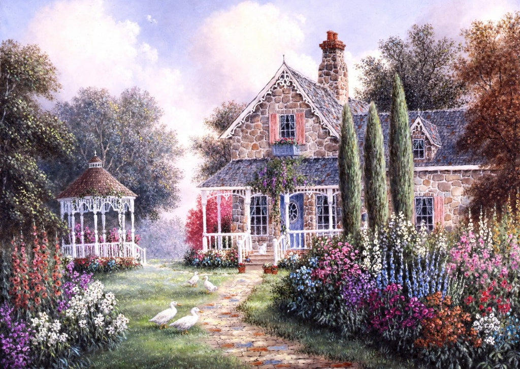 Elmira's Cottage by Dennis Lewan – 1000 Piece Jigsaw Puzzle (Grafika)