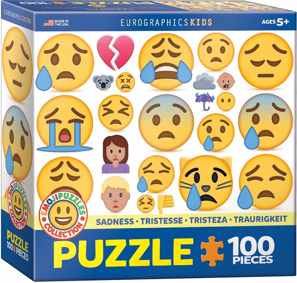 Eurographics 6100-0867 Emojipuzzle - Sadness 100 Piece Jigsaw Puzzle