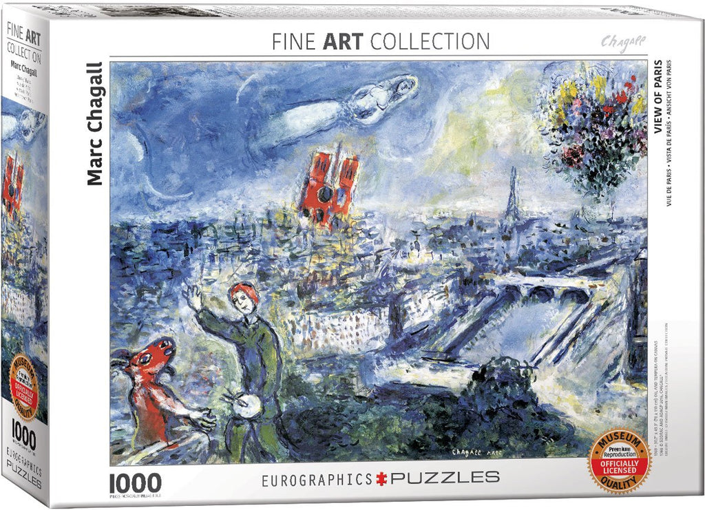 Le Bouquet de Paris by Marc Chagall – 1000 Piece Jigsaw Puzzle (Eurographics)