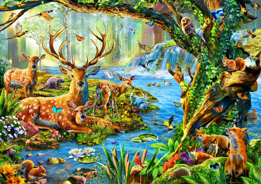 Bluebird Puzzle 70185 Forest Life 1500 Piece Jigsaw Puzzle