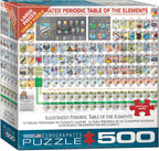 Illustrated Periodic Table of The Elements – 500 XXL Piece Jigsaw Puzzle (Eurographics)