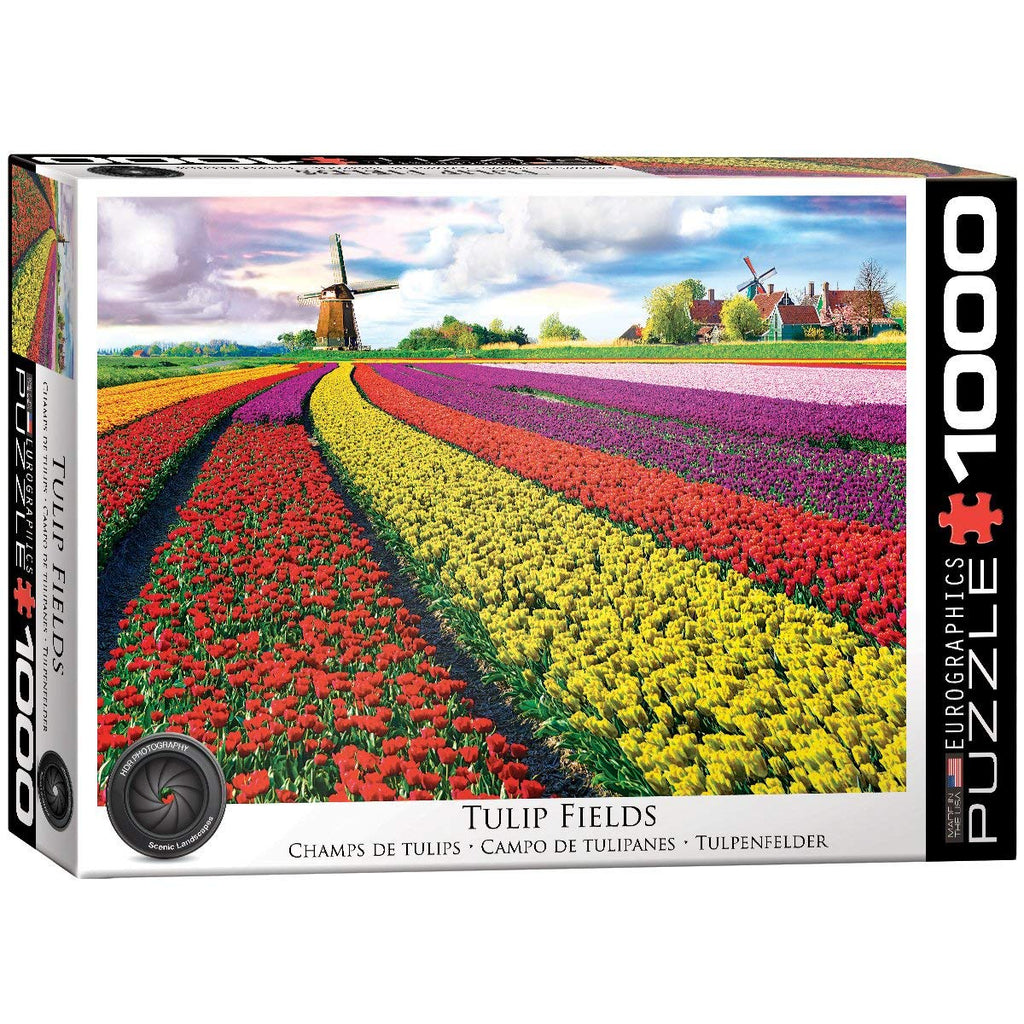 Tulip Fields Netherlands – 1000 Piece Jigsaw Puzzle (Eurographics)