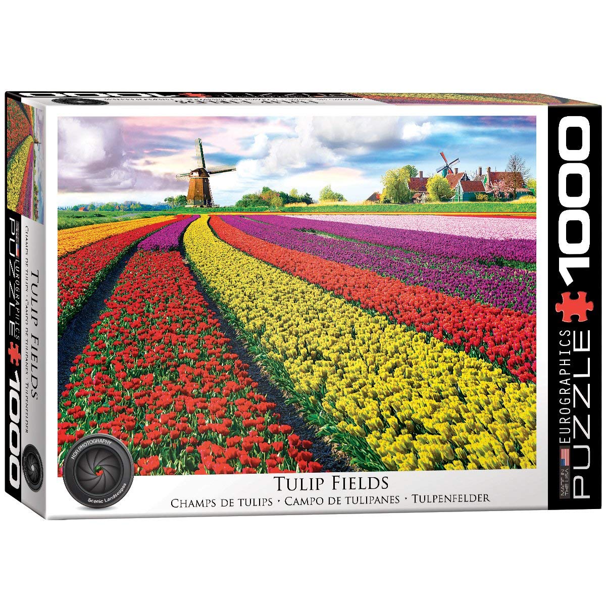 Tulip Fields Netherlands – 1000 Piece Jigsaw Puzzle (Eurographics)