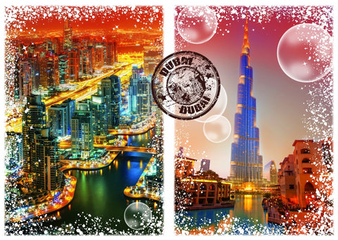 Travel around the World - Dubai – 1000 Piece Jigsaw Puzzle (Grafika)