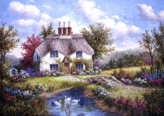 Grafika 00502 Dennis Lewan - Swan Creek Cottage - 1000 Piece Jigsaw Puzzle