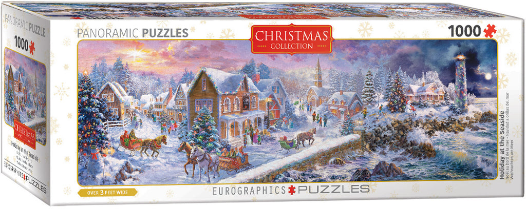 Holiday at the Seaside – 1000 Piece Jigsaw Puzzle (Eurographics) - Completed Puzzle