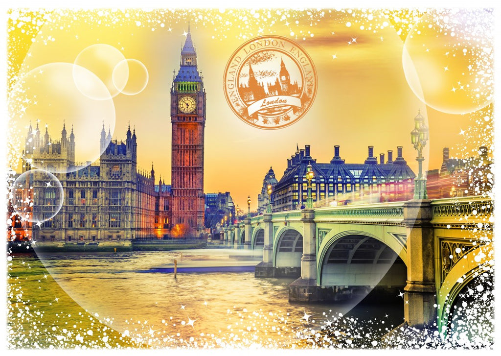 Travel around the World - United Kingdom – 1000 Piece Jigsaw Puzzle (Grafika)