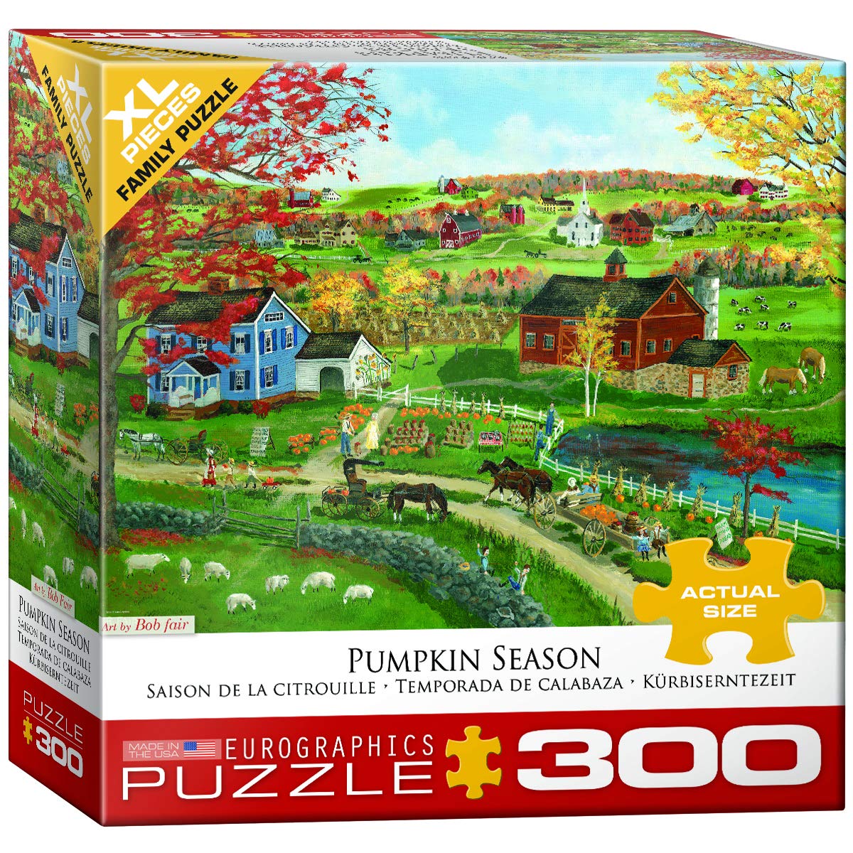 Pumpkin Season – 300 XXL Piece Jigsaw Puzzle (Eurographics)