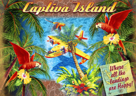 Bluebird Puzzle 70104 Parrot Palm Clipper 1500 Piece Jigsaw Puzzle