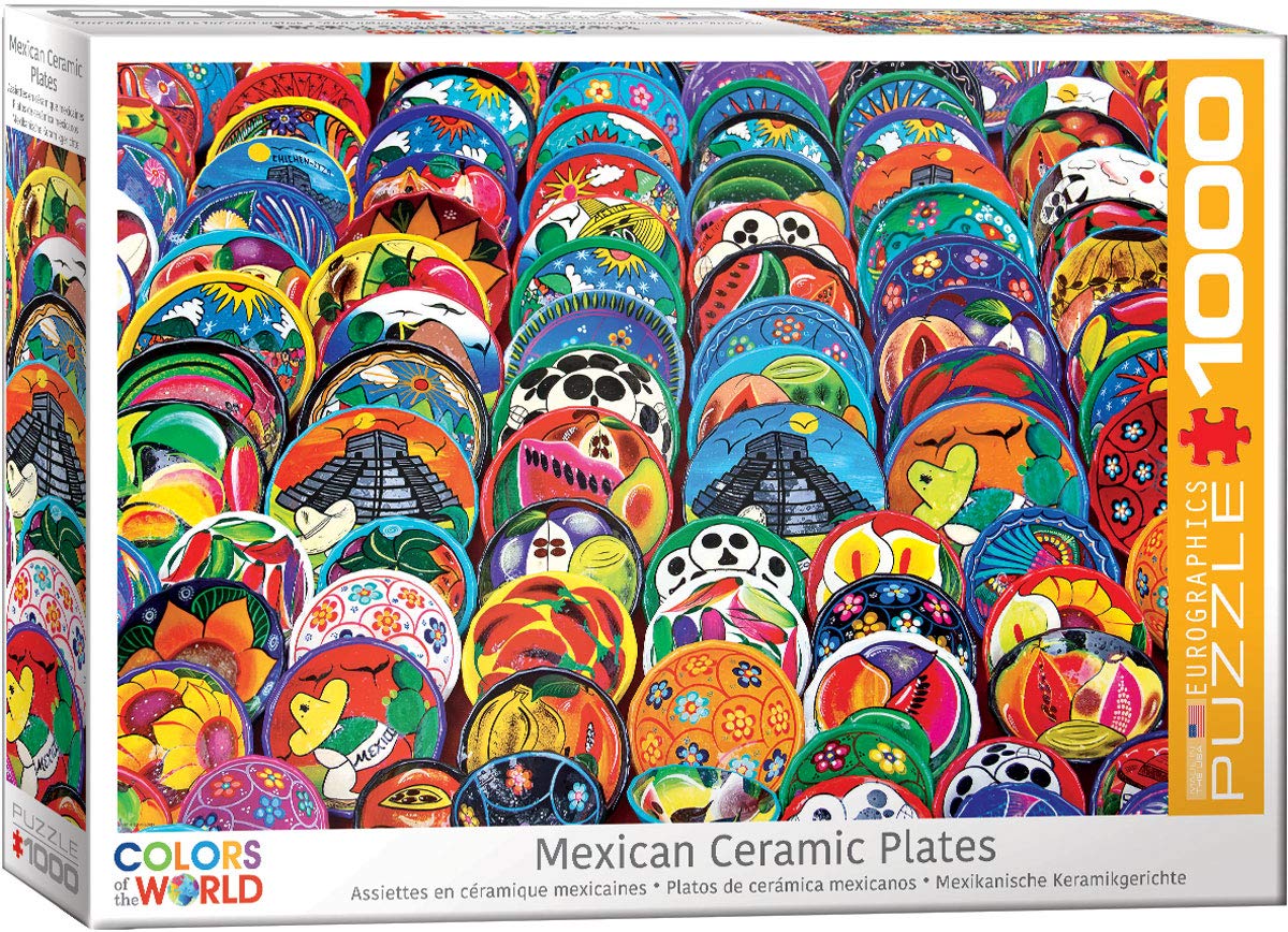 Mexican Ceramic Plates – 1000 Piece Jigsaw Puzzle (Eurographics)