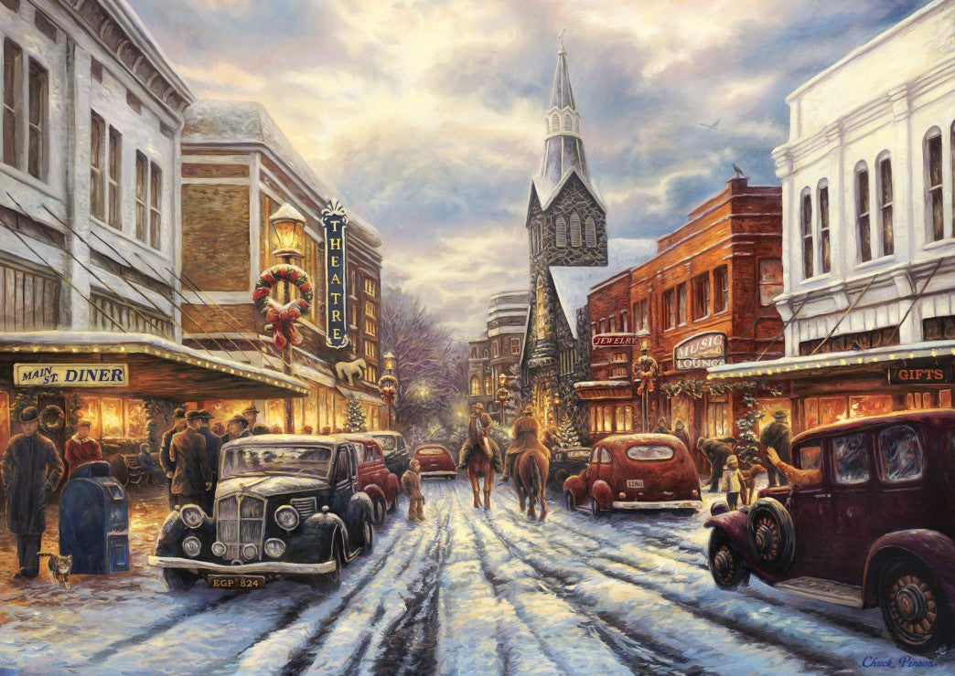 The Warmth of Small Town Living by Chuck Pinson – 1000 Piece Jigsaw Puzzle (Grafika)