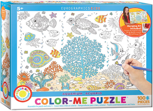 Eurographics 6111-0894 Color Me - Aquarium 100 Piece Jigsaw Puzzle